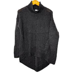Helmut Lang alpaca/wool oversized mock‎ neck sweater Womens Small